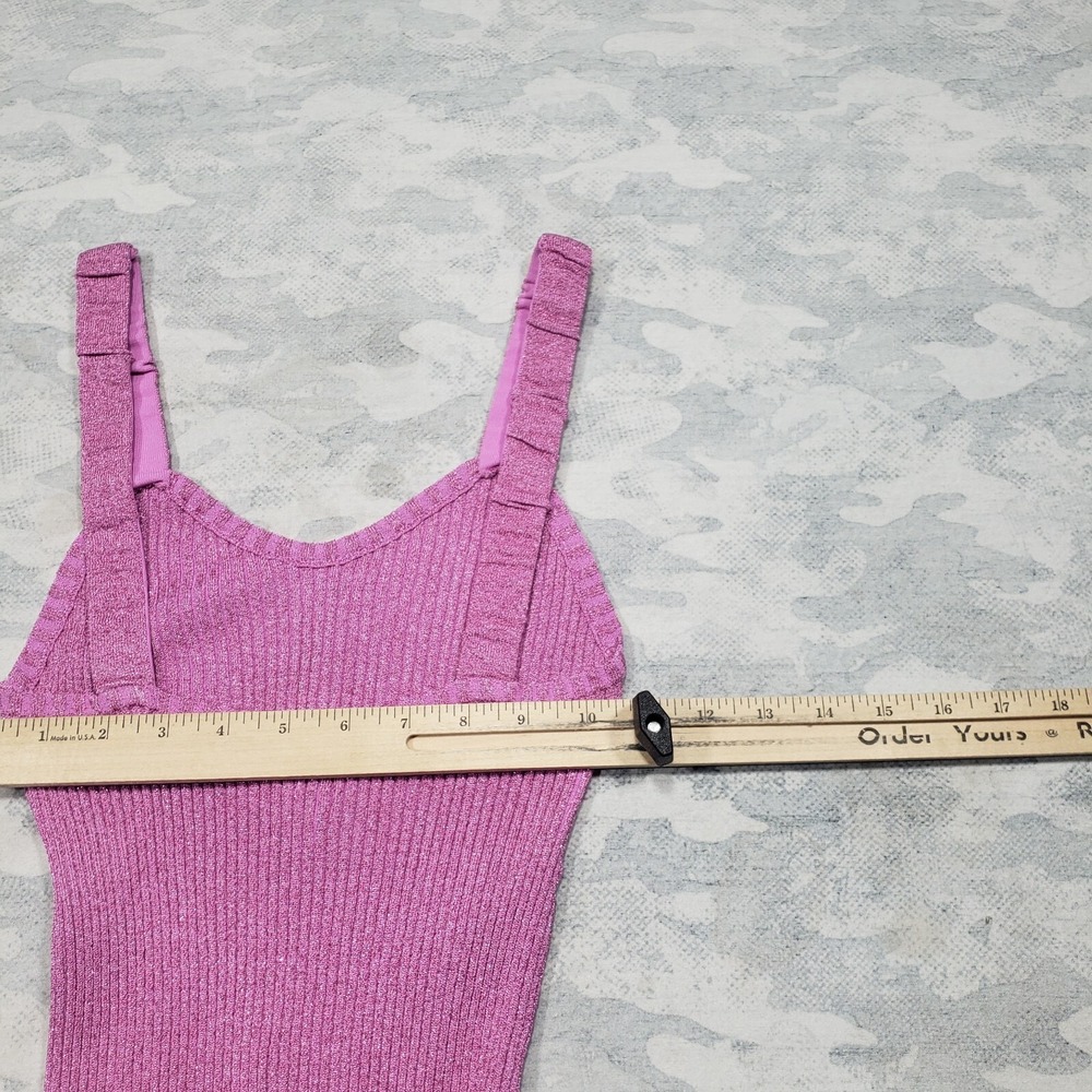 Love Shack Fancy Dress Womens Medium Purple Orchid Sparkle Leoma - Picture 7 of 9